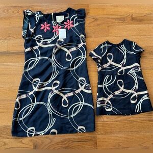 Mommy and Me Sail to Sable Beaded in Your Best Loop Silk Dresses Size 4